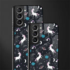 spatial unicorn galaxy glass case for samsung galaxy s21 plus image-2