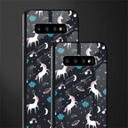 spatial unicorn galaxy glass case for samsung galaxy s10 plus image-2