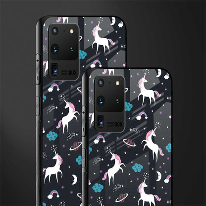 spatial unicorn galaxy glass case for samsung galaxy s20 ultra image-2