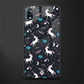 spatial unicorn galaxy glass case for vivo y91i image