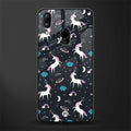 spatial unicorn galaxy glass case for vivo y91 image