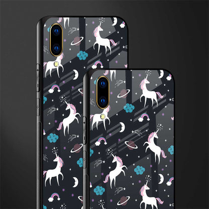 spatial unicorn galaxy glass case for vivo v11 pro image-2