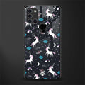 spatial unicorn galaxy glass case for samsung galaxy a21s image