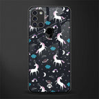 spatial unicorn galaxy glass case for samsung galaxy a21s image