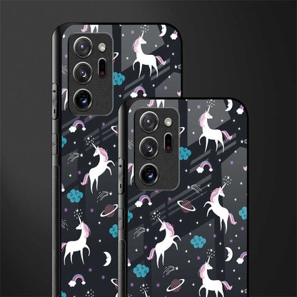 spatial unicorn galaxy glass case for samsung galaxy note 20 ultra 5g image-2