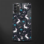 spatial unicorn galaxy glass case for samsung galaxy note 20 image