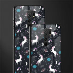 spatial unicorn galaxy glass case for redmi 9 prime image-2