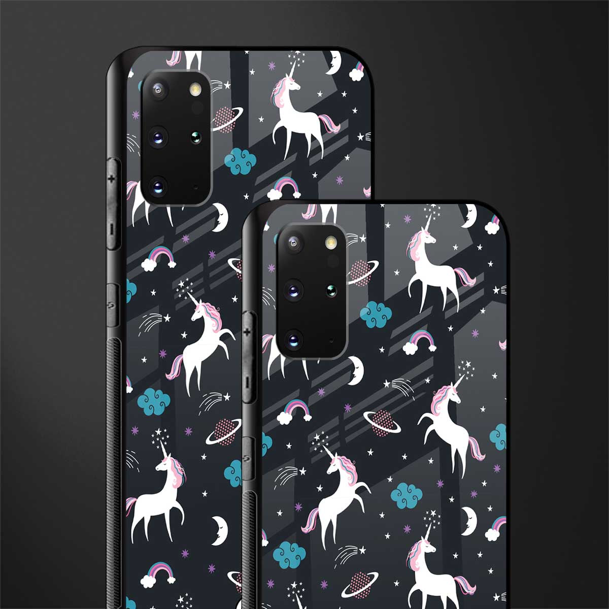 spatial unicorn galaxy glass case for samsung galaxy s20 plus image-2