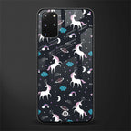 spatial unicorn galaxy glass case for samsung galaxy s20 plus image