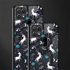 spatial unicorn galaxy glass case for oppo a15s image-2