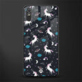 spatial unicorn galaxy glass case for redmi 9a image