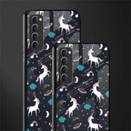 spatial unicorn galaxy glass case for oppo reno 4 pro image-2