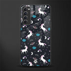 spatial unicorn galaxy glass case for oppo reno 4 pro image