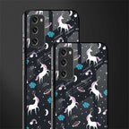 spatial unicorn galaxy glass case for samsung galaxy s20 fe image-2