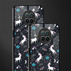 spatial unicorn galaxy glass case for mi 10i image-2