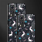 spatial unicorn galaxy glass case for vivo y51 image-2