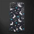 spatial unicorn galaxy glass case for samsung galaxy a12 image