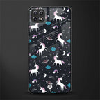 spatial unicorn galaxy glass case for samsung galaxy a22 5g image