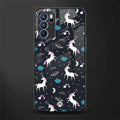 spatial unicorn galaxy glass case for oppo reno6 5g image