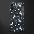 spatial unicorn galaxy glass case for iphone 12 pro image