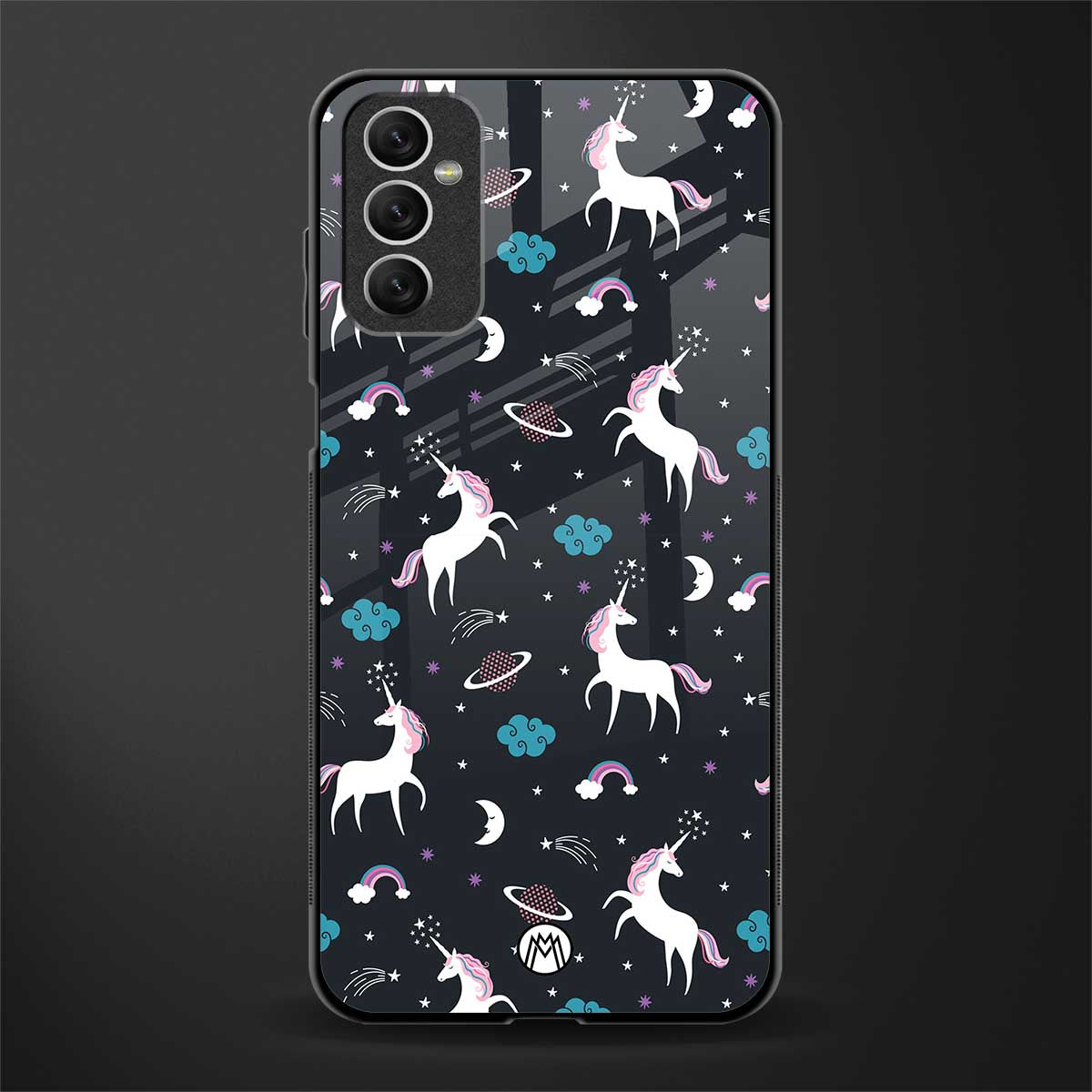 spatial unicorn galaxy glass case for samsung galaxy m52 5g image