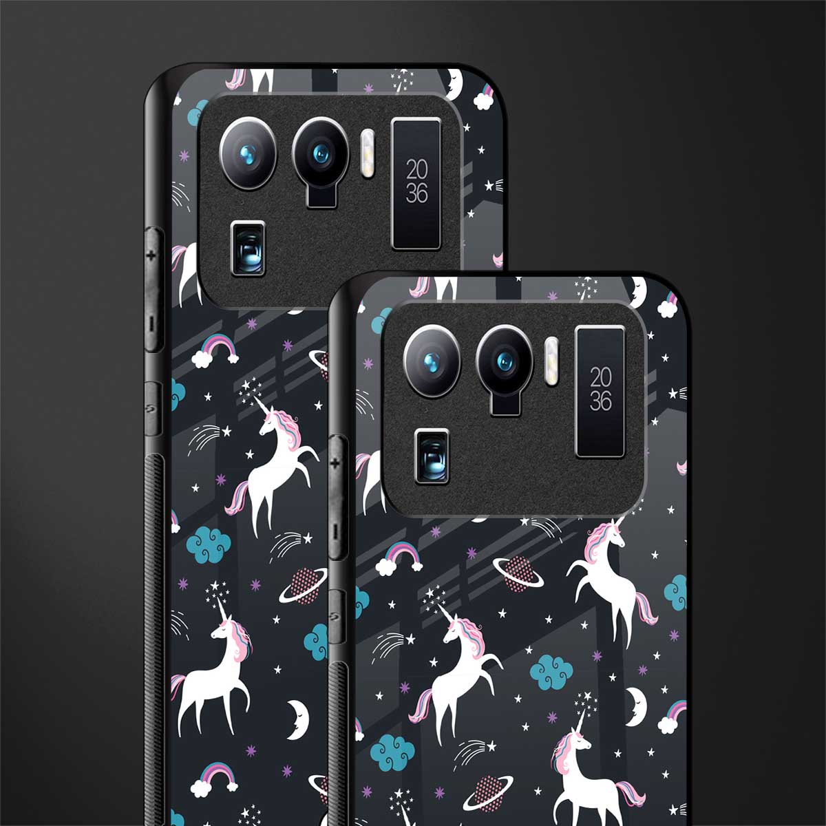 spatial unicorn galaxy glass case for mi 11 ultra 5g image-2