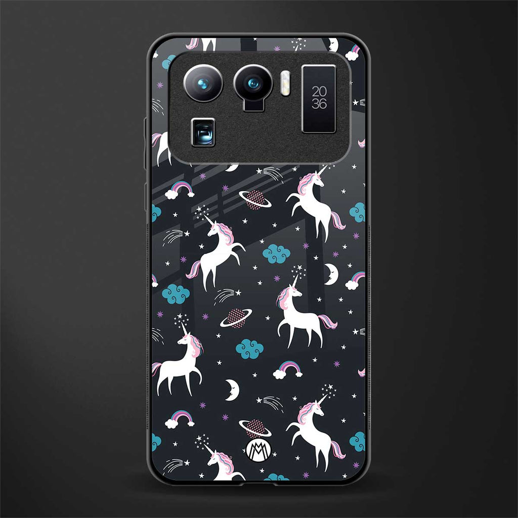 spatial unicorn galaxy glass case for mi 11 ultra 5g image