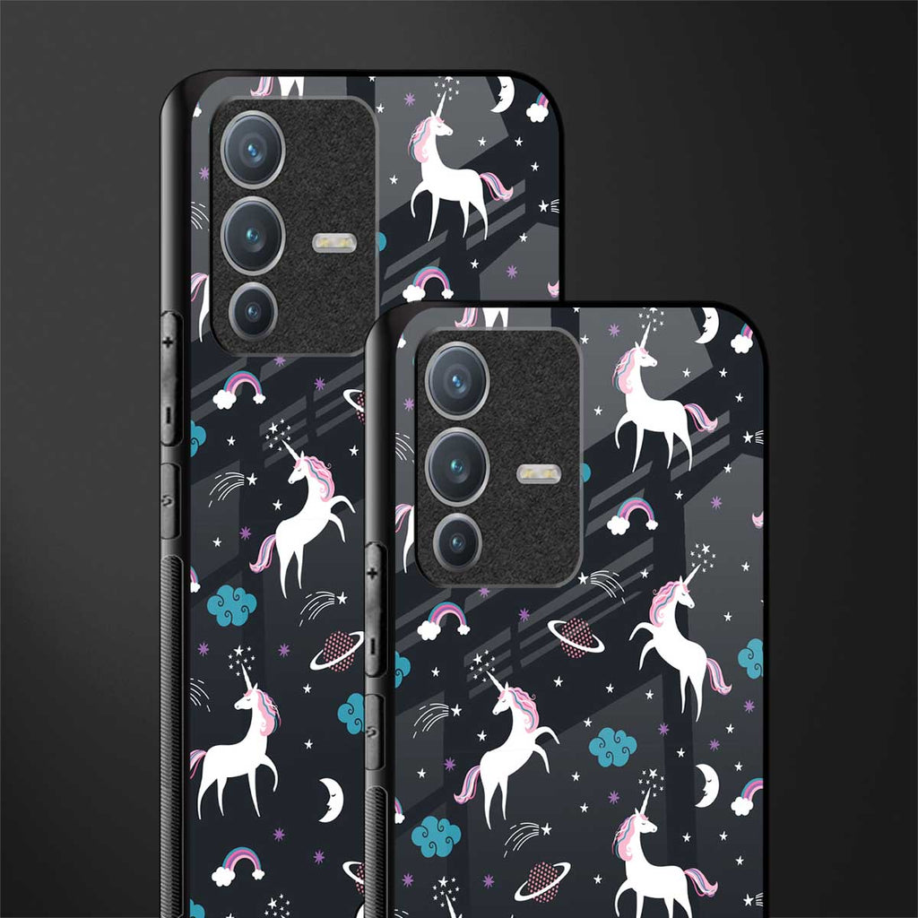 spatial unicorn galaxy glass case for vivo v23 pro 5g image-2