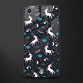spatial unicorn galaxy glass case for iphone xr image