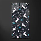 spatial unicorn galaxy glass case for iphone xr image