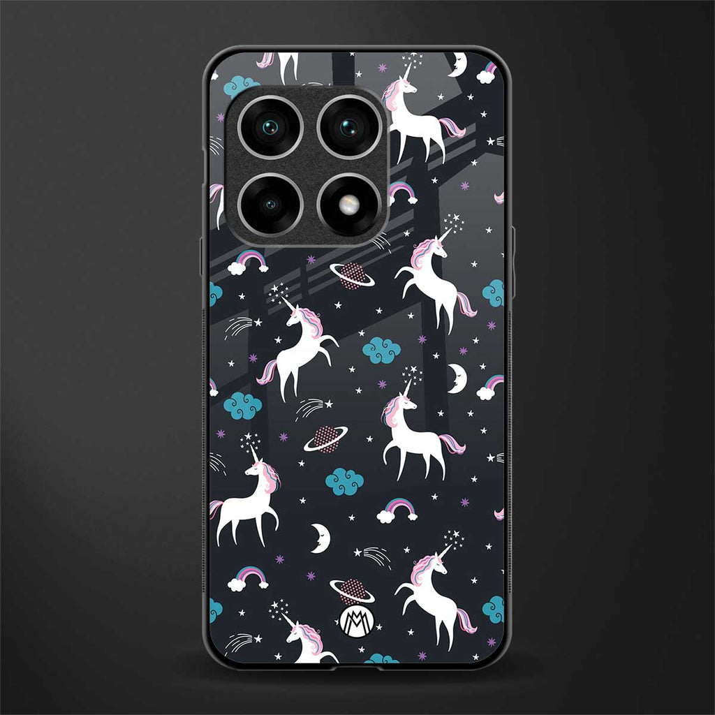 spatial unicorn galaxy glass case for oneplus 10 pro 5g image