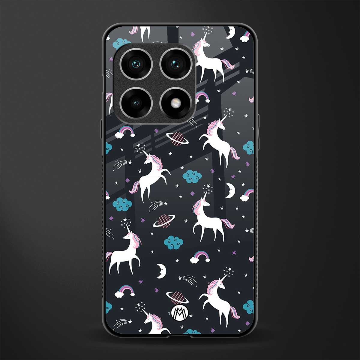 spatial unicorn galaxy glass case for oneplus 10 pro 5g image