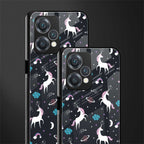 spatial unicorn galaxy back phone cover | glass case for oneplus nord ce 2 lite 5g