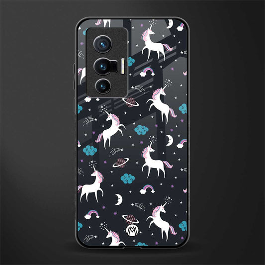 spatial unicorn galaxy glass case for vivo x70 image