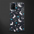 spatial unicorn galaxy glass case for vivo x60 image