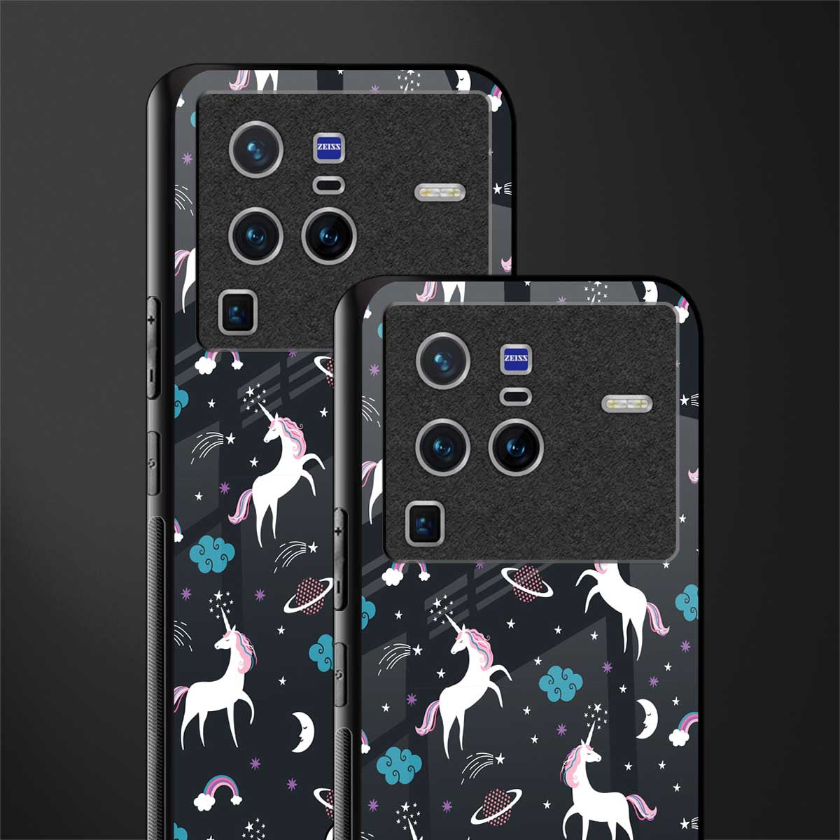 spatial unicorn galaxy glass case for vivo x80 pro 5g image-2