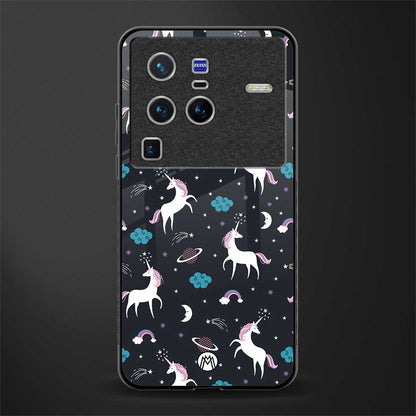 spatial unicorn galaxy glass case for vivo x80 pro 5g image