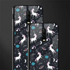spatial unicorn galaxy glass case for oneplus 6t image-2