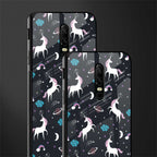 spatial unicorn galaxy glass case for oneplus 6 image-2