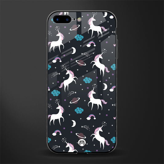 spatial unicorn galaxy glass case for iphone 7 plus image