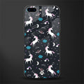 spatial unicorn galaxy glass case for iphone 8 plus image