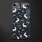 spatial unicorn galaxy glass case for iphone 8 image