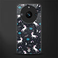 spatial unicorn galaxy back phone cover | glass case for realme 11 pro 5g