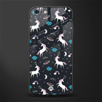 spatial unicorn galaxy glass case for iphone 6s image