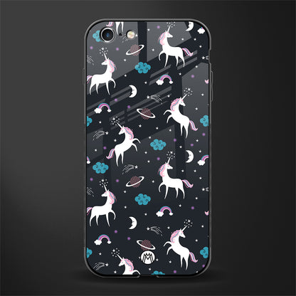 spatial unicorn galaxy glass case for iphone 6s plus image