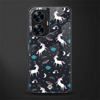 spatial unicorn galaxy back phone cover | glass case for realme c55
