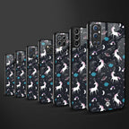 spatial unicorn galaxy glass case for mi 11 lite image-3