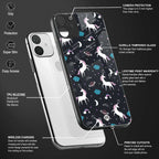 spatial unicorn galaxy glass case for mi 11 lite image-4