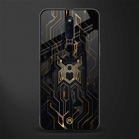 spider verse glass case for oppo f11 pro image