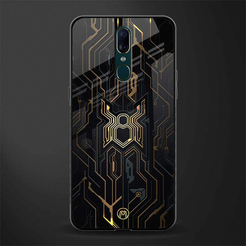 spider verse glass case for oppo f11 image